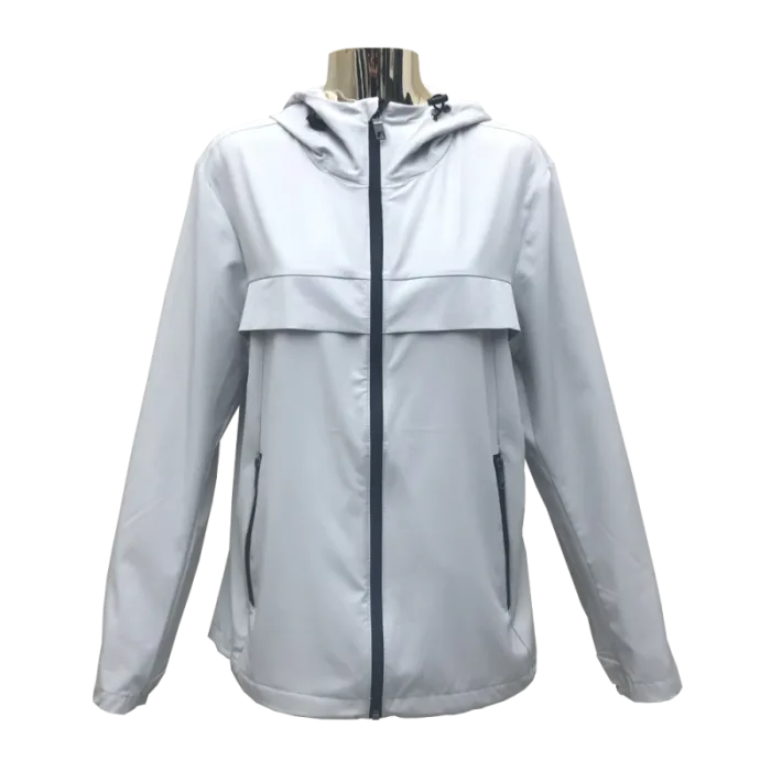 Enkeltlags letvægtsjakke til kvinder i hvid